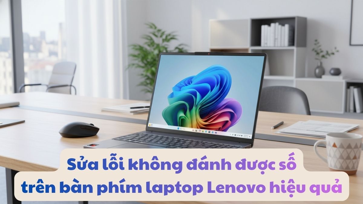 Sửa lỗi không đánh được số trên bàn phím laptop Lenovo hiệu quả